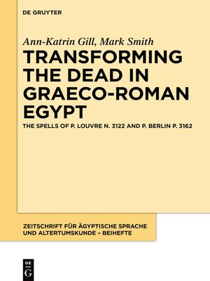 cover image of Transforming the Dead in Graeco-Roman Egypt